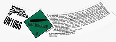 Nitrogen Shoulder Label (Bluewater Nitrogen Compressed Sl)